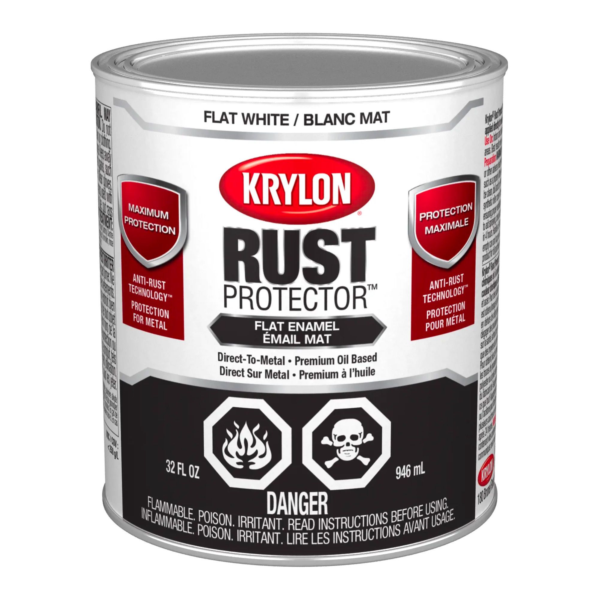 Protection antirouille, blanc mat, 946 ml