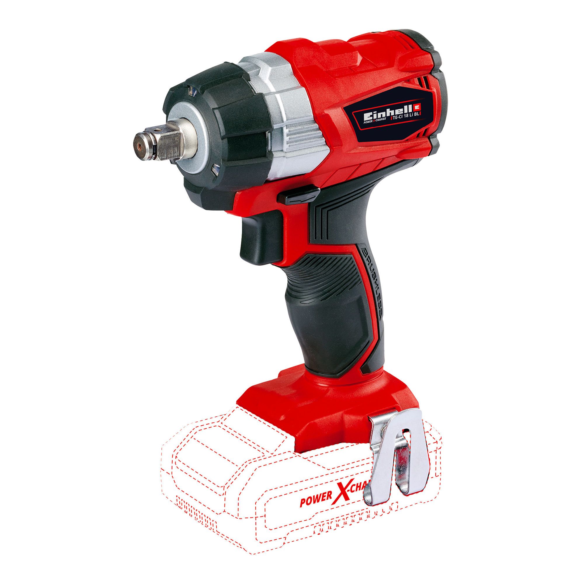 Clé à choc - sans fil, 1/2", 18V, outil seulement