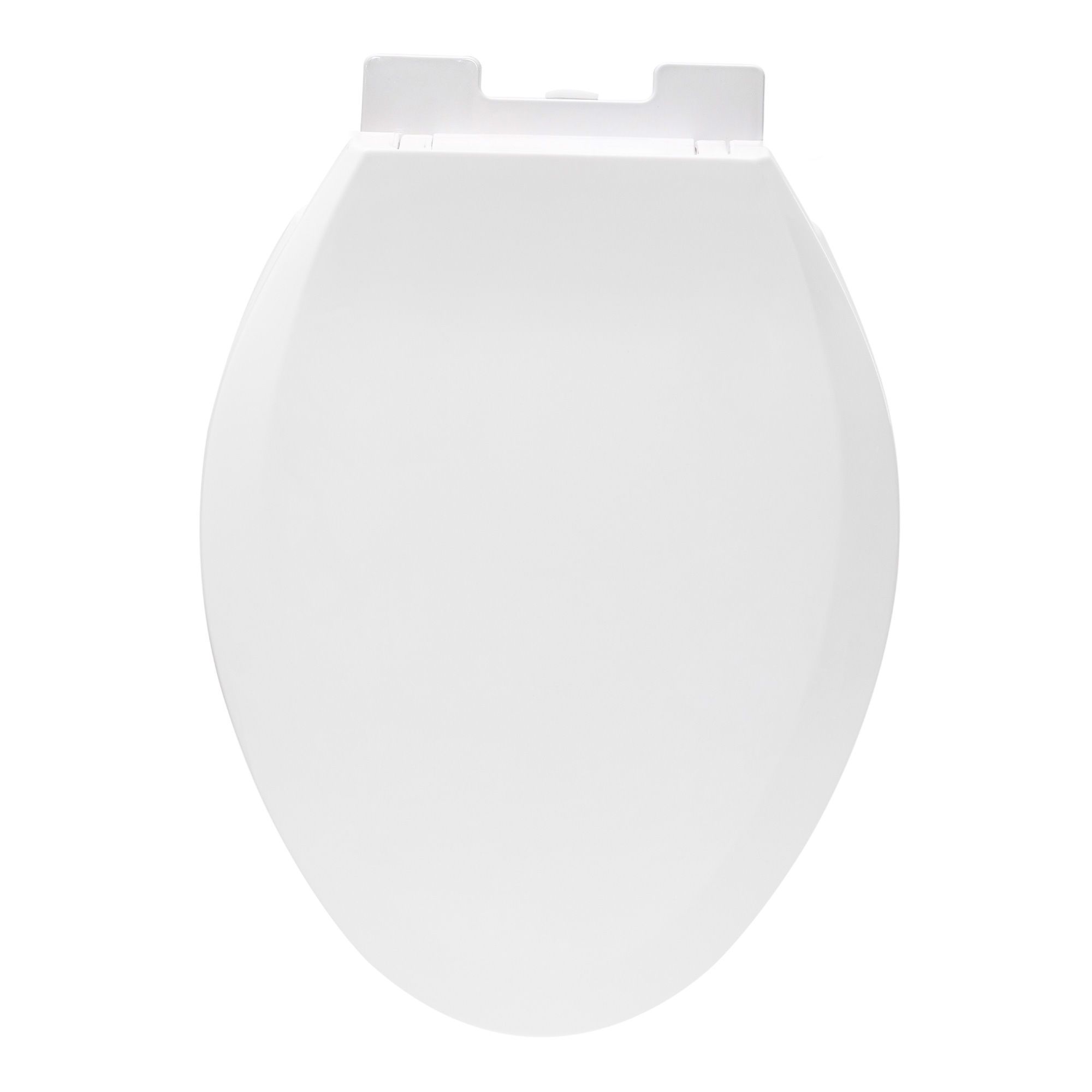 Siège de toilette, allongé, blanc, 44 cm x 35 cm