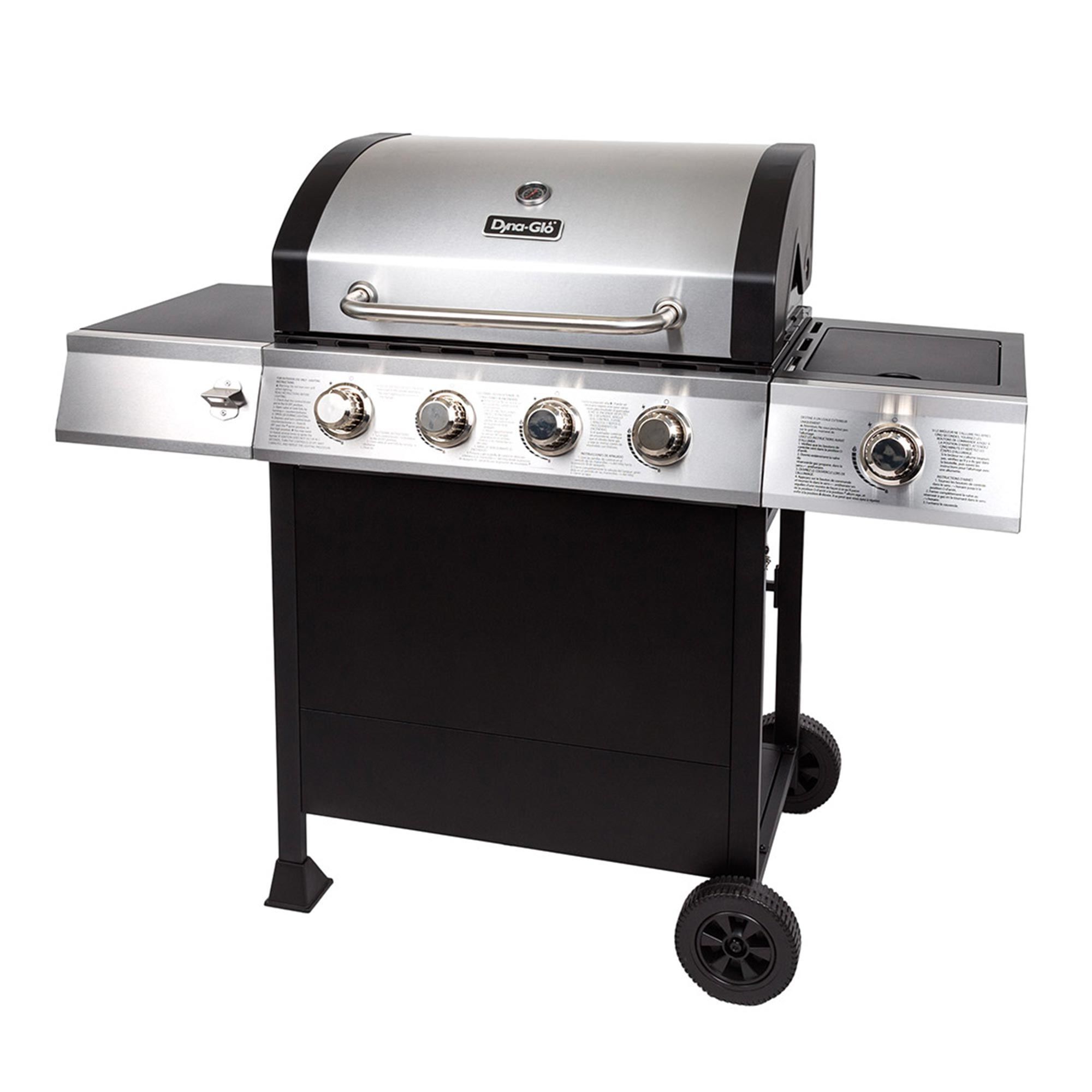 BBQ à 4 brûleurs, 60 000 BTU, Acier inoxydable