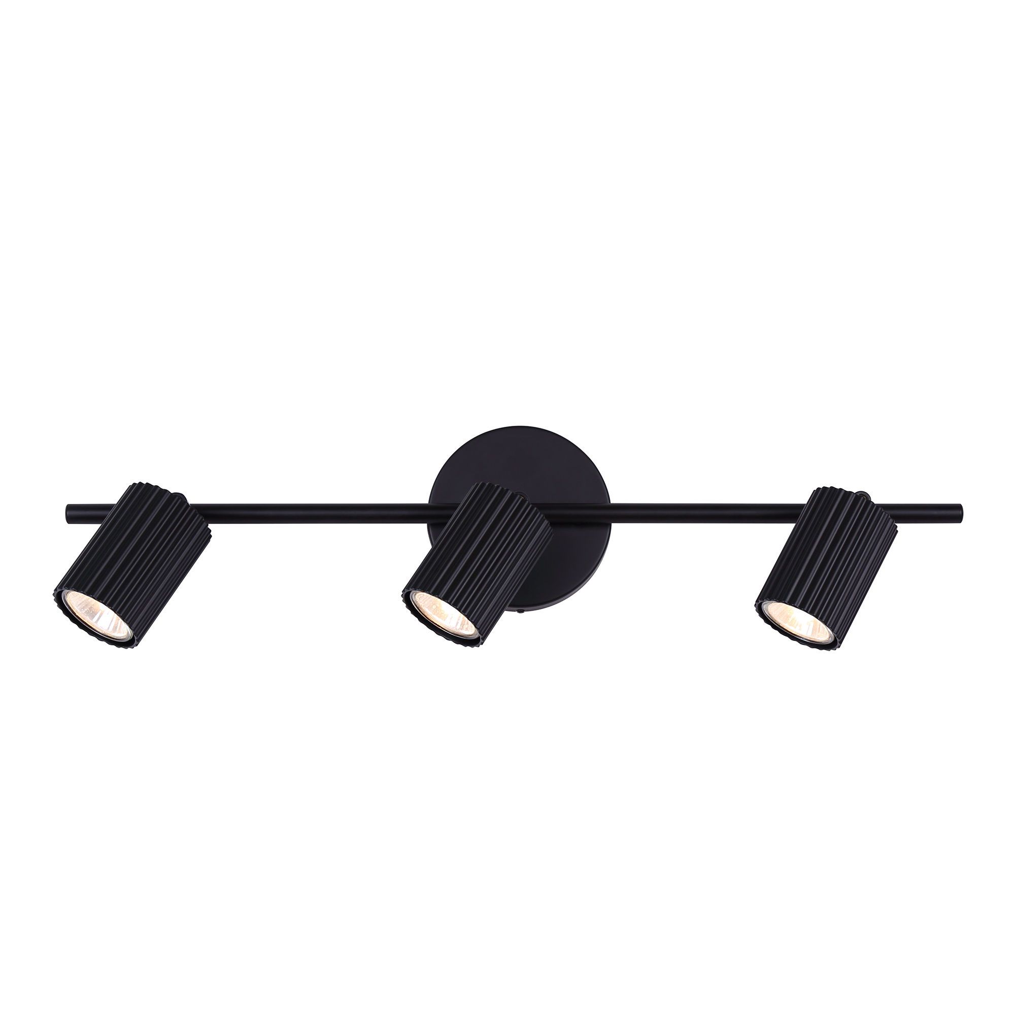Rail, 3 lumières, Bastellica, noir, 22"