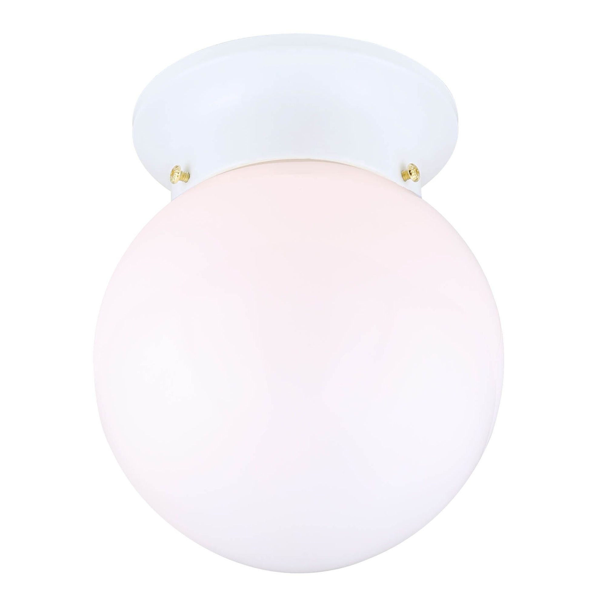 Plafonnier, Waxim, blanc, 6"