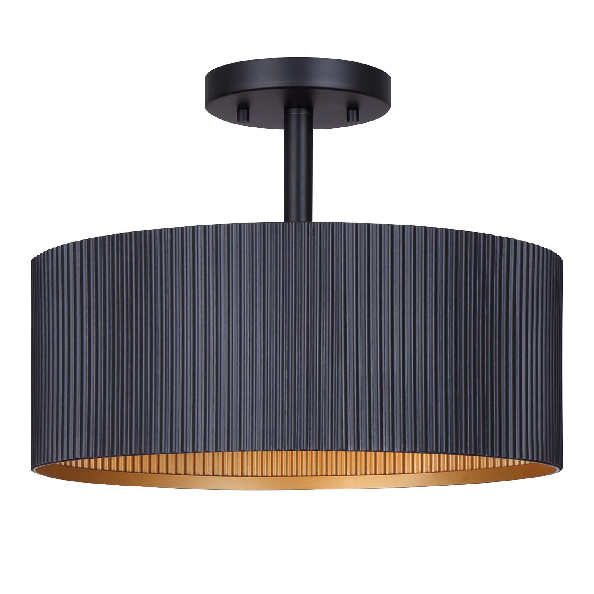 Plafonnier, Ajacio, noir, 13"