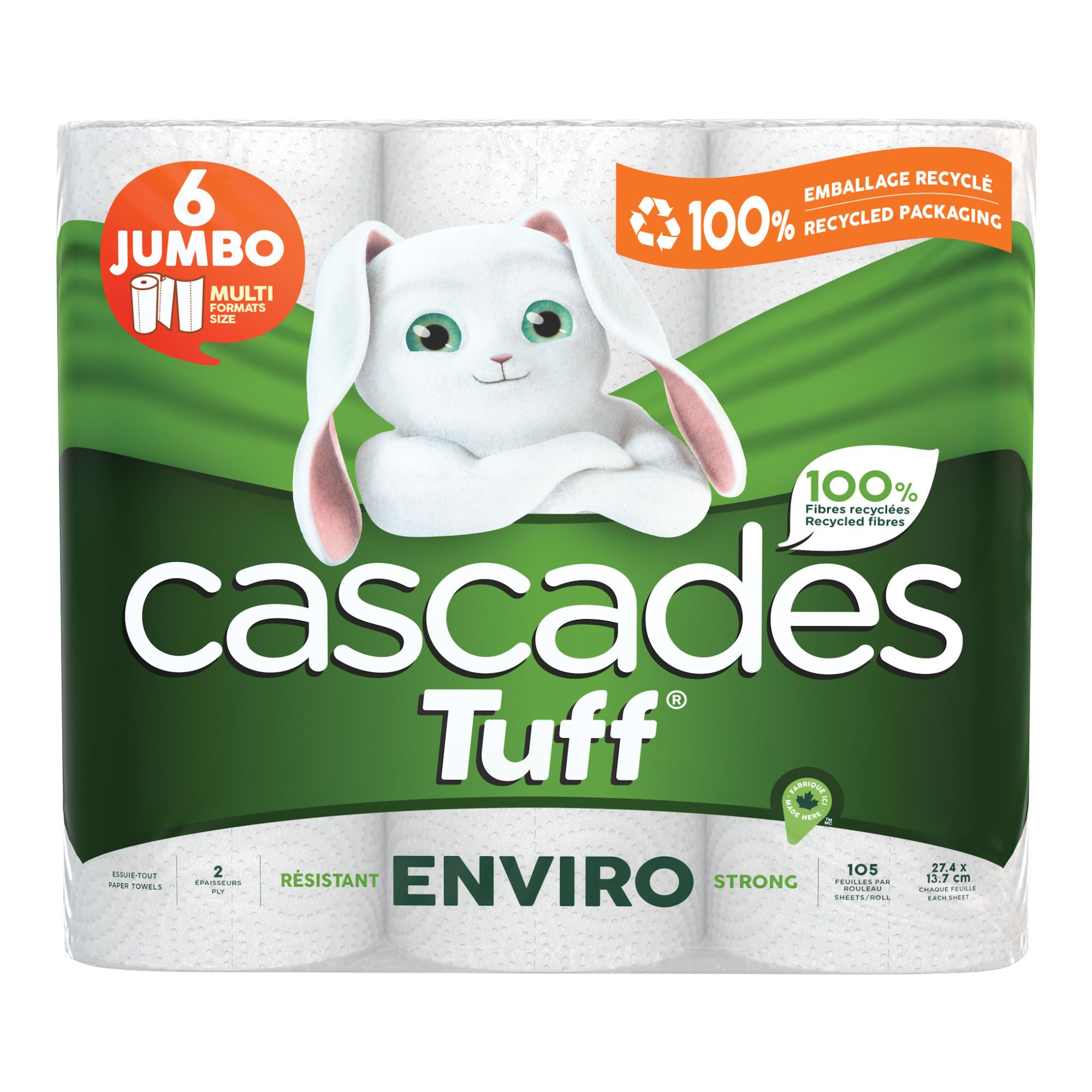 Essuie-tout, Tuff Enviro, 6/pqt
