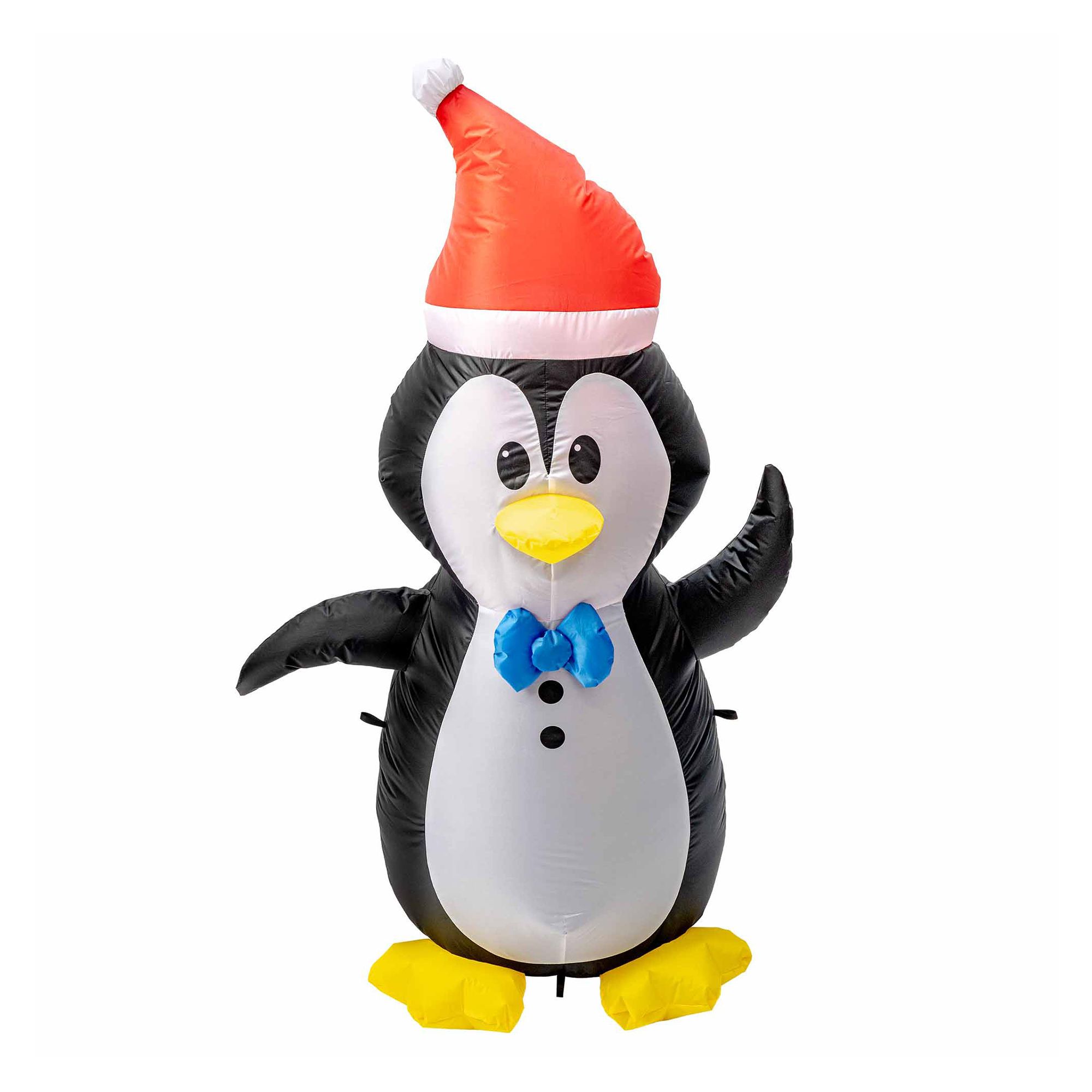 Décoration gonflable de Noël, pingouin, DEL, 4’
