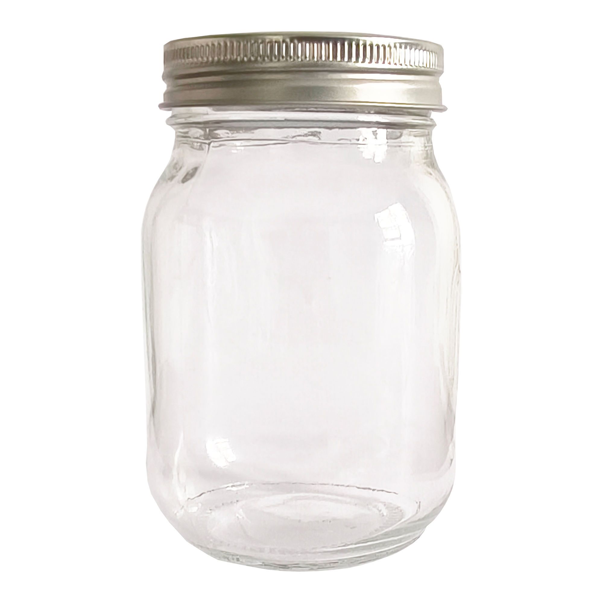 Pots Mason en verre avec couvercle 2 pièces, 500 ml, 12/pqt