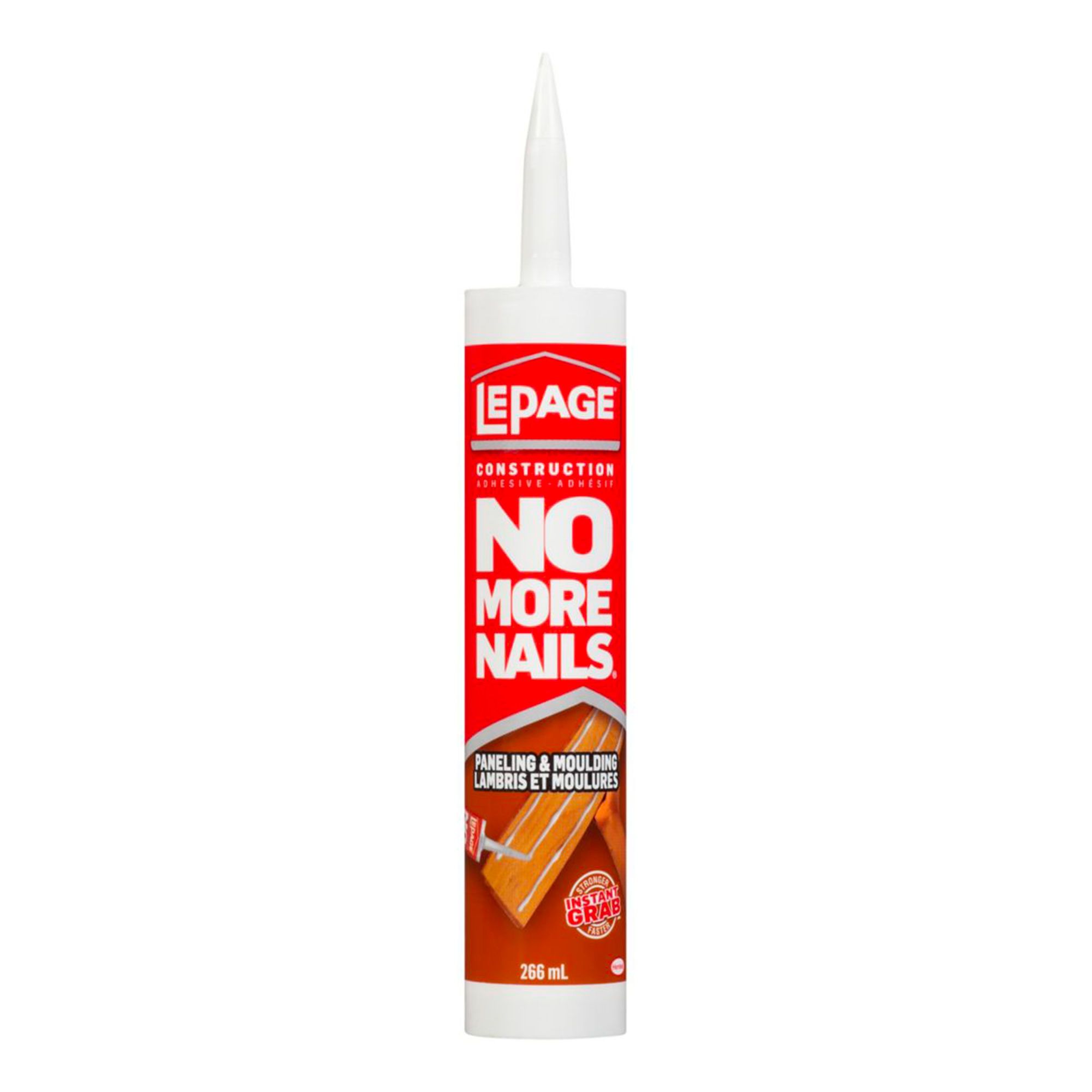 Adhésif de construction pour lambris et moulures No More Nails, 266 ml