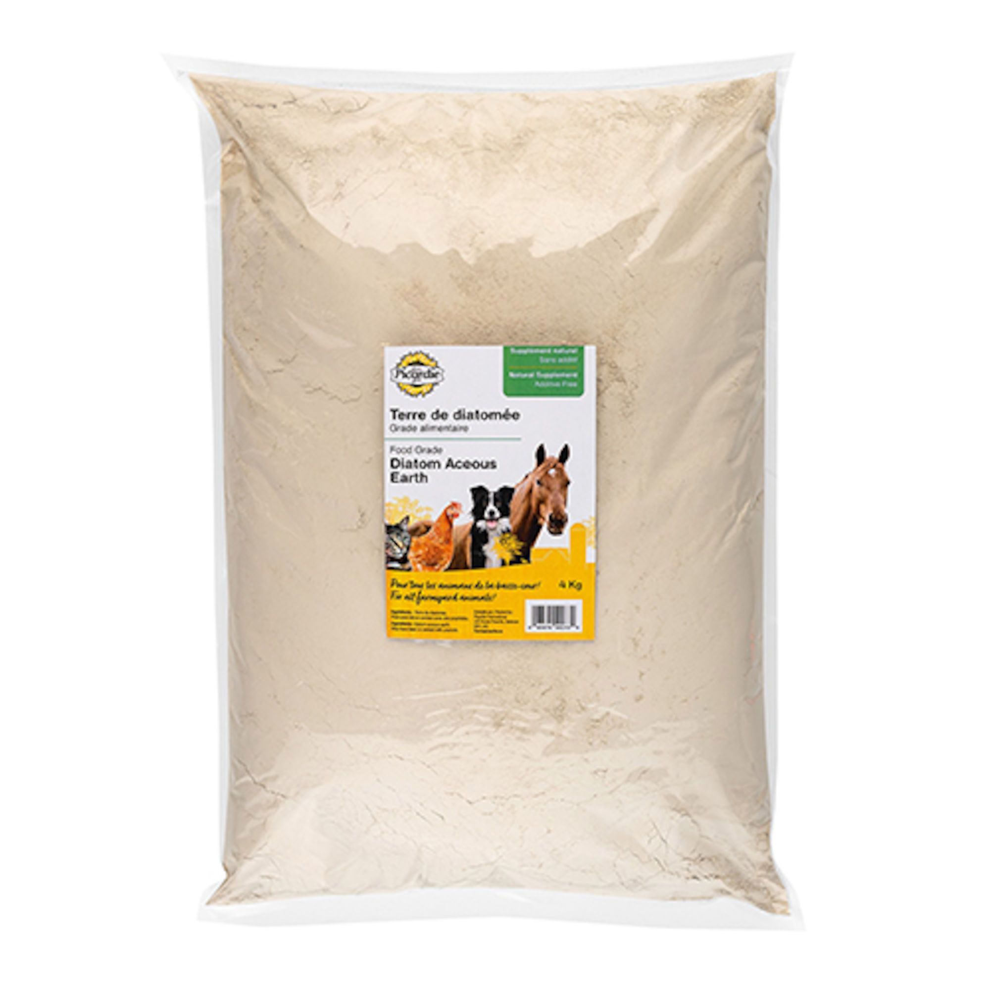 Terre de diatomée, grade alimentaire, 4 kg