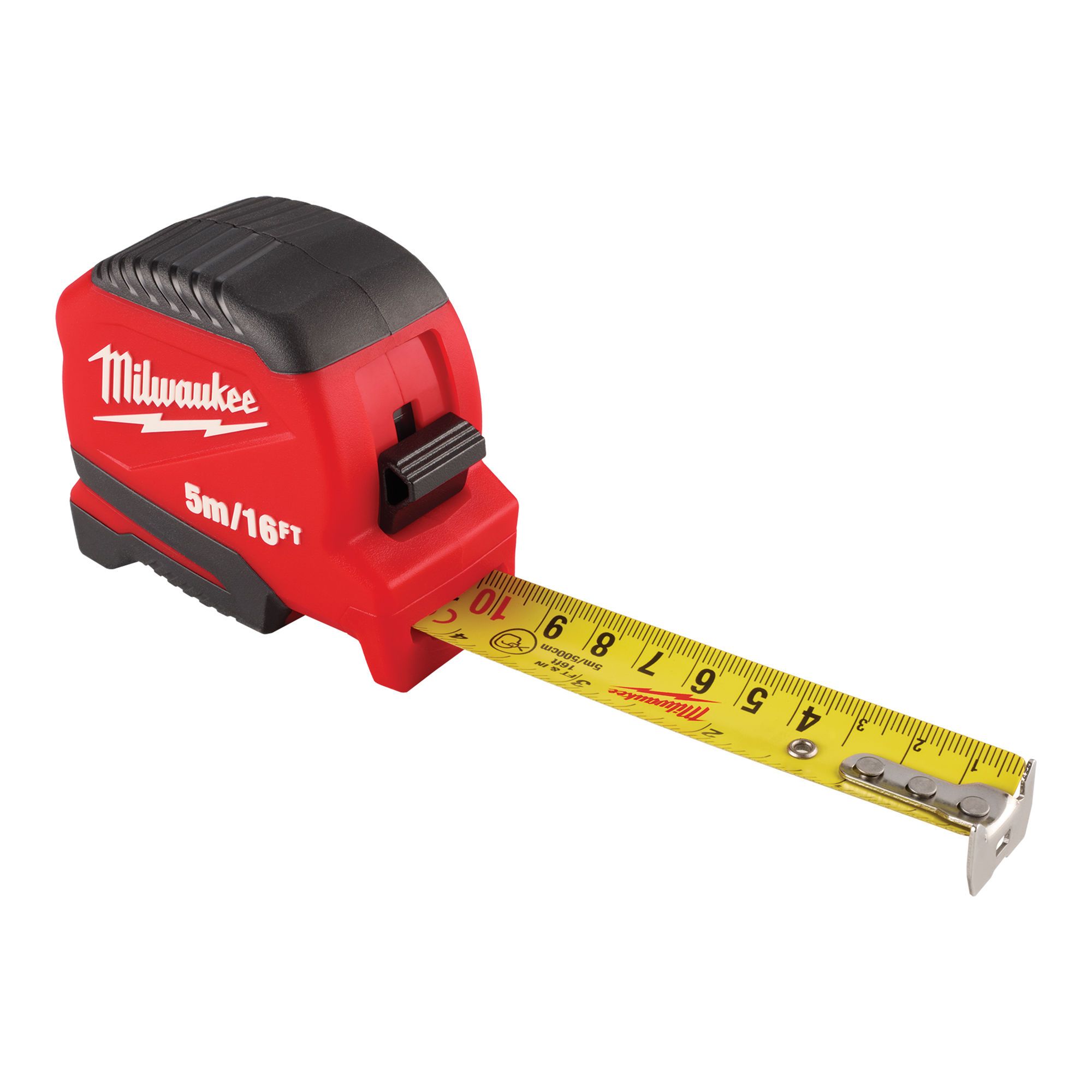 Compact Tape Measure, Metric/Imperial, 5 m/16-ft from MILWAUKEE | BMR