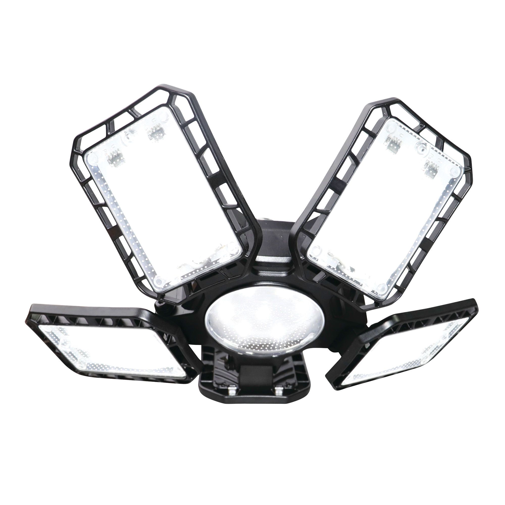 Lampe de garage DEL, 4 panneaux, 6000 lm
