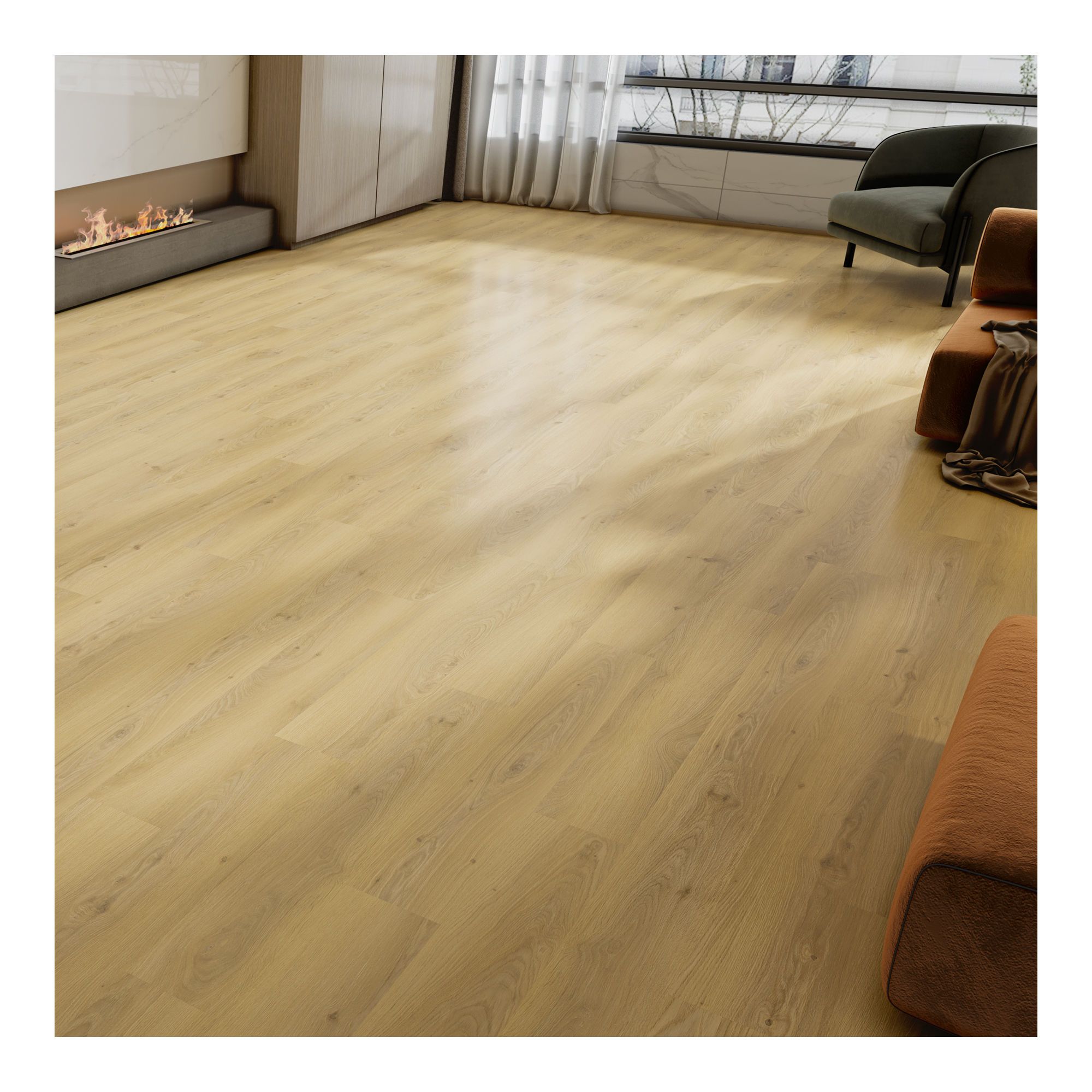 Plancher stratifié Okani, 7,5 mm, 24,67 pi²
