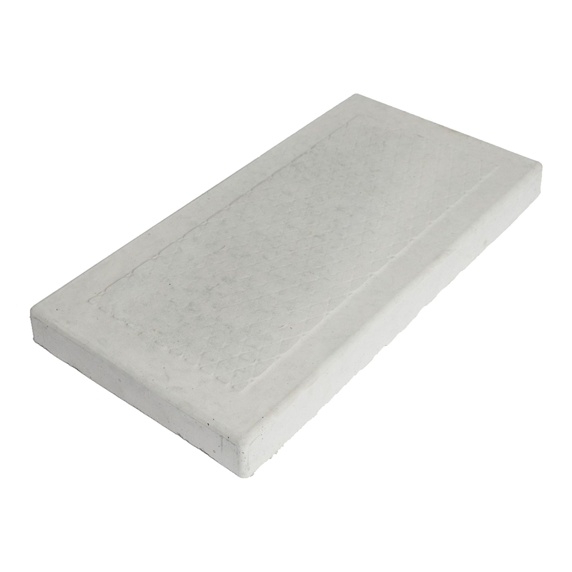 Dalle de patio Losange, béton, 9" x 18", gris
