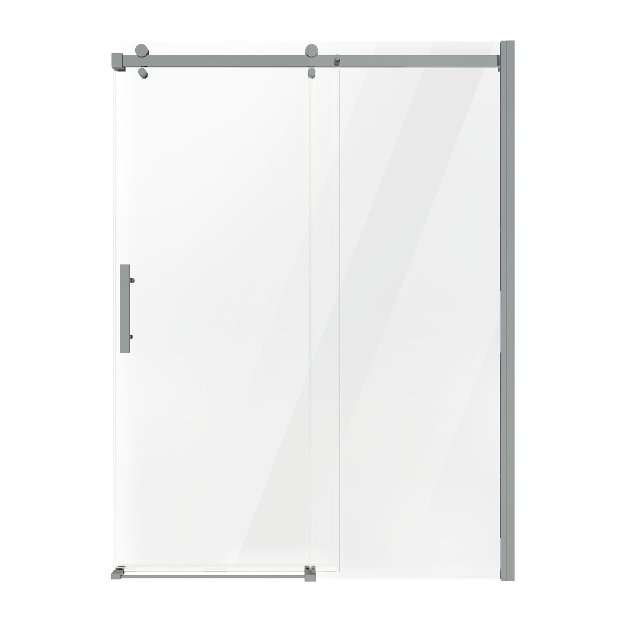 Porte de douche coulissante Inspiration, 48", verre clair, cadre chrome