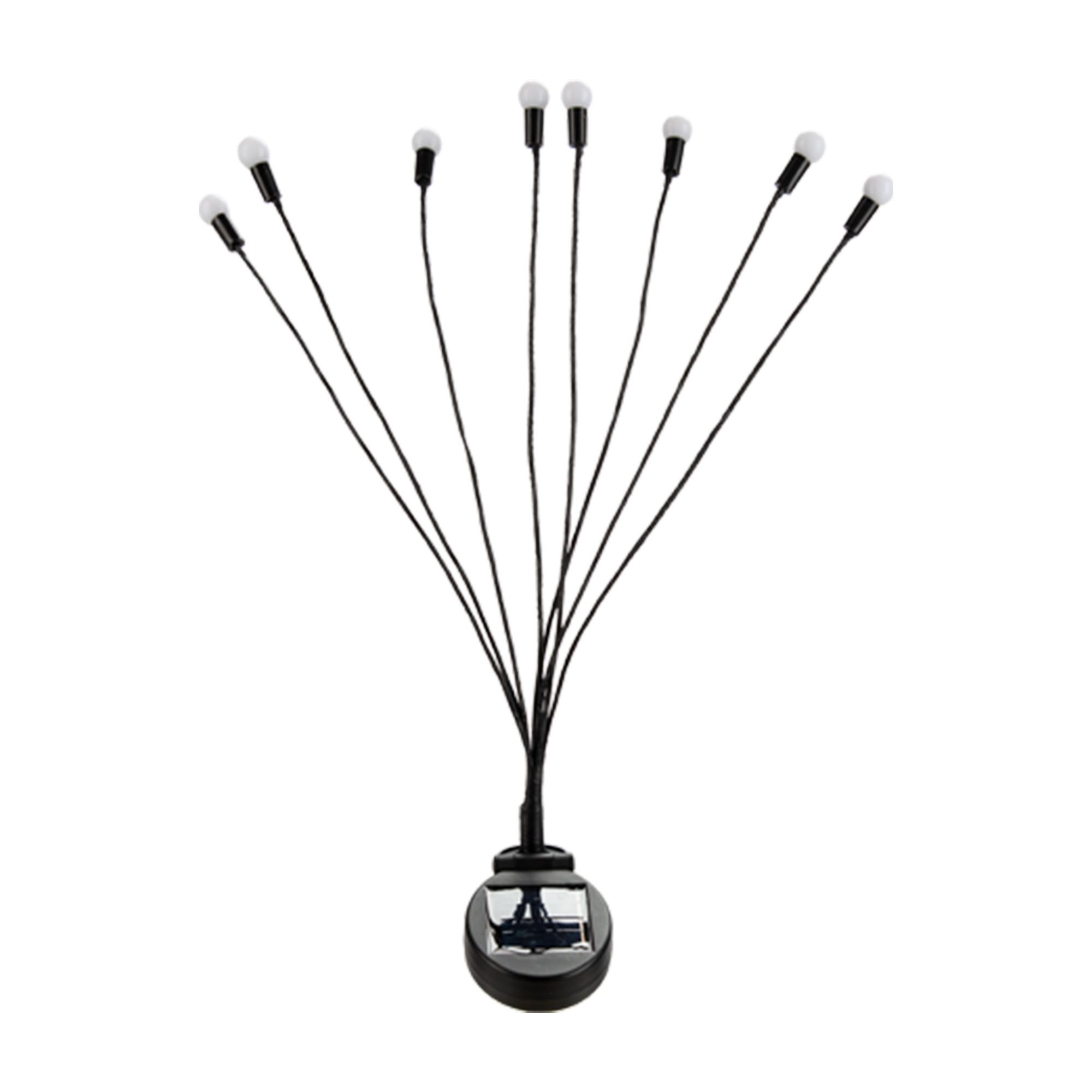 Piquet lumineux solaire, 8 tiges flexibles, 26,8"