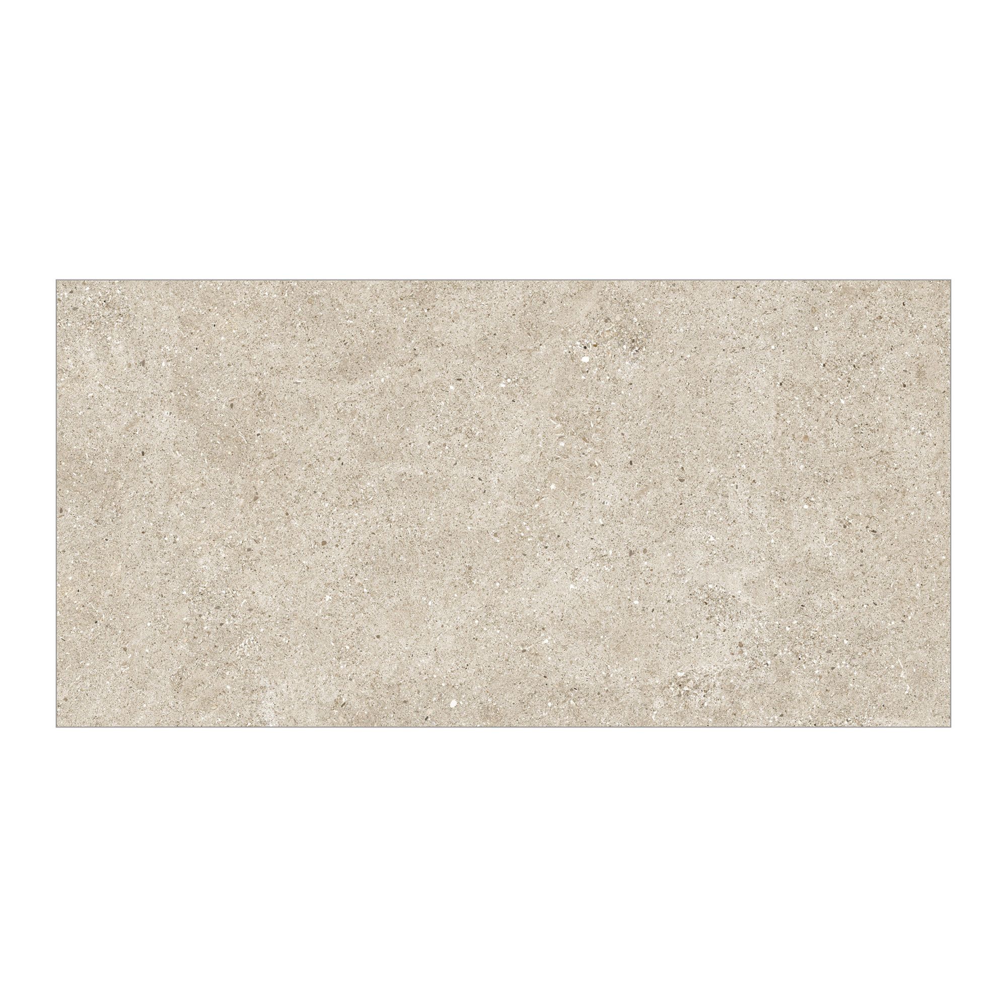 Tuile de porcelaine Meria, 12" x 24", beige mat