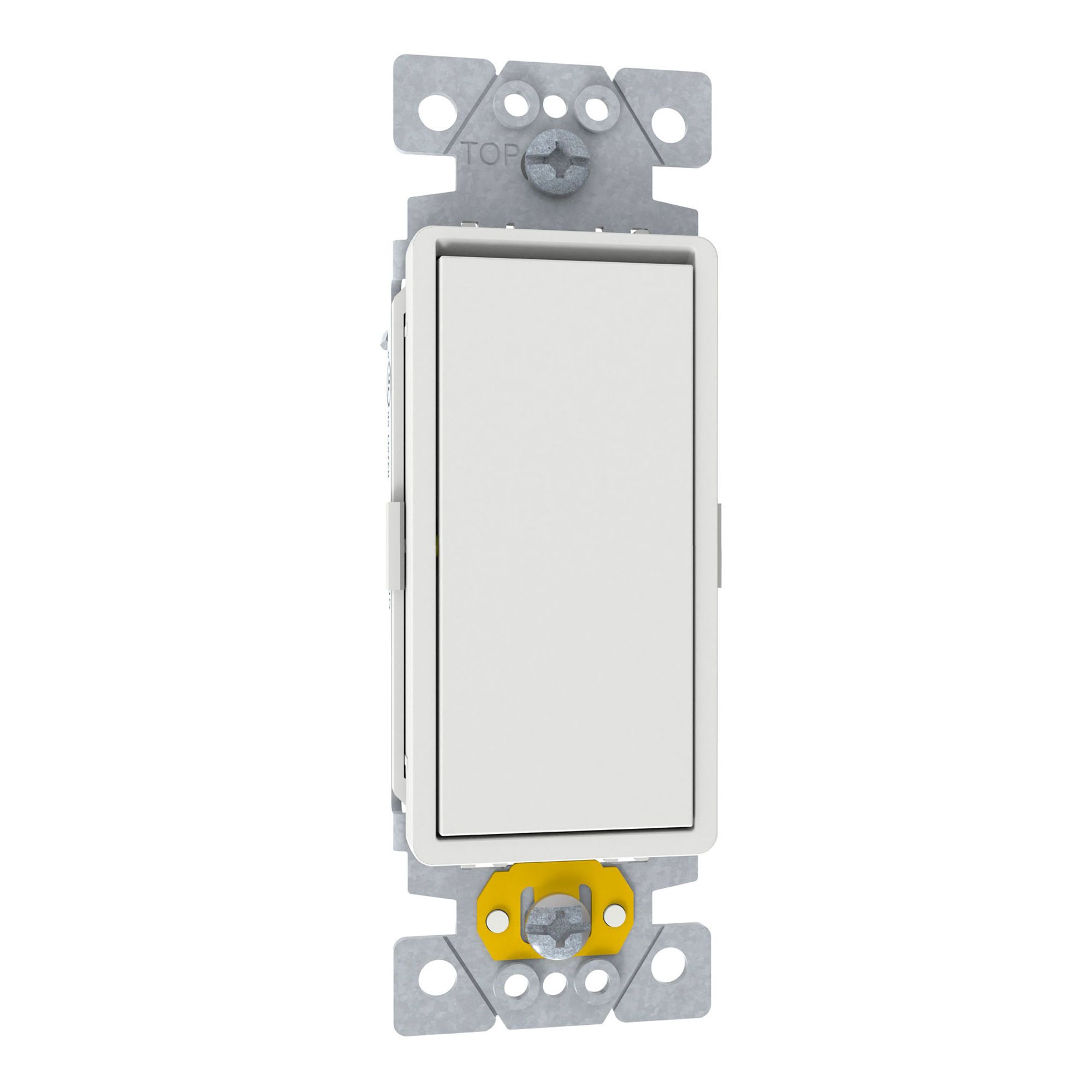 Interrupteur 3 voies, 15A, blanc mat