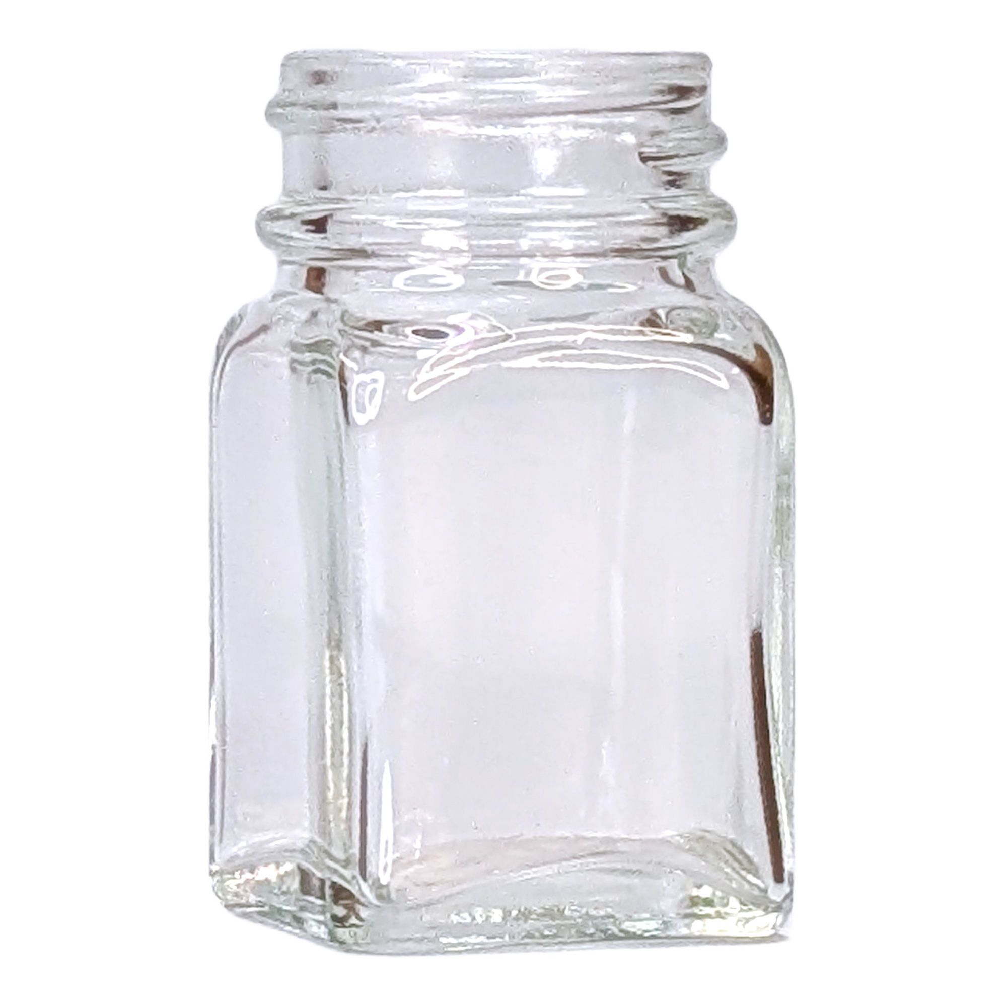 Bouteille carrée en verre 30 mL, sans bouchon
