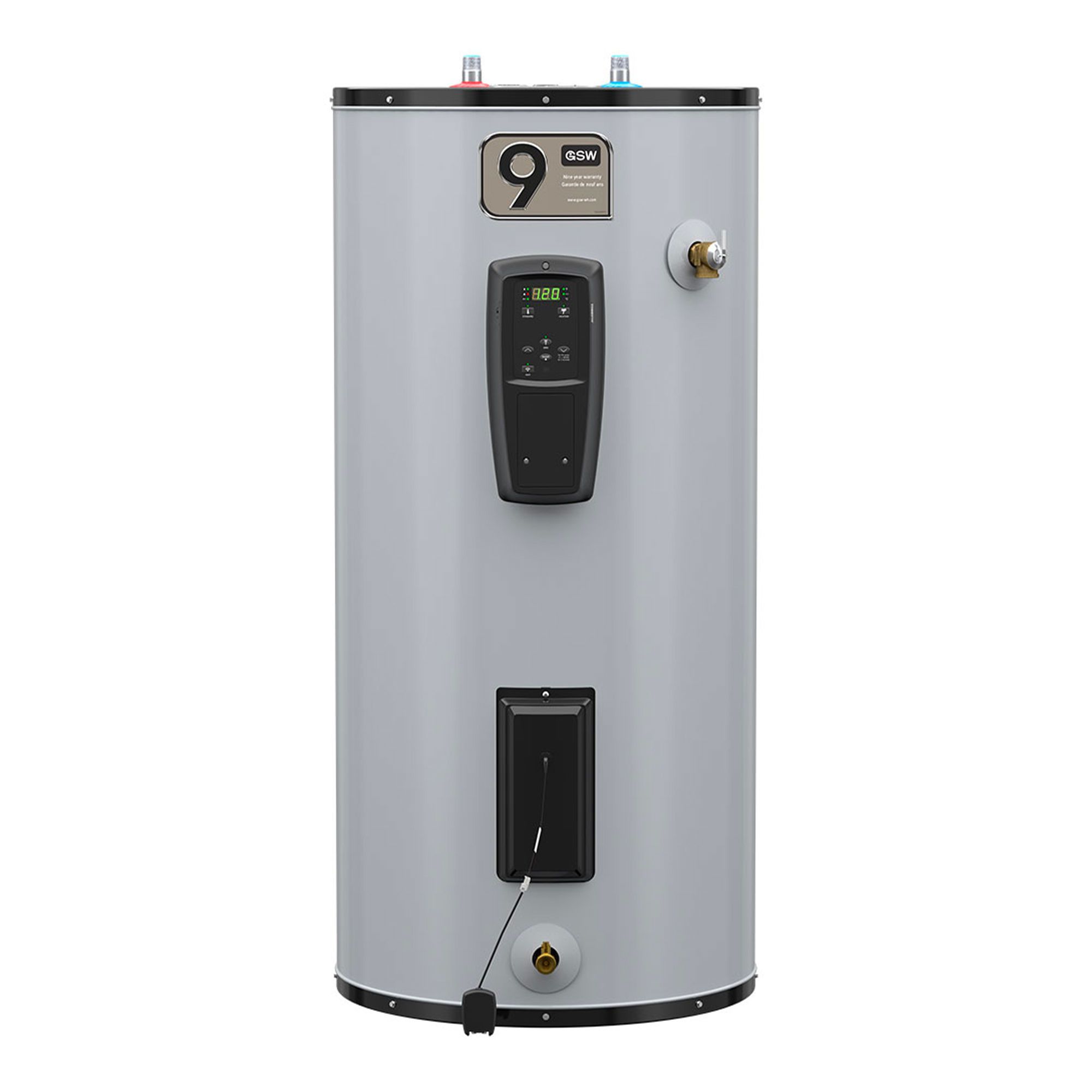 Chauffe-eau électrique connecté, 40 gallons, entrée par le haut