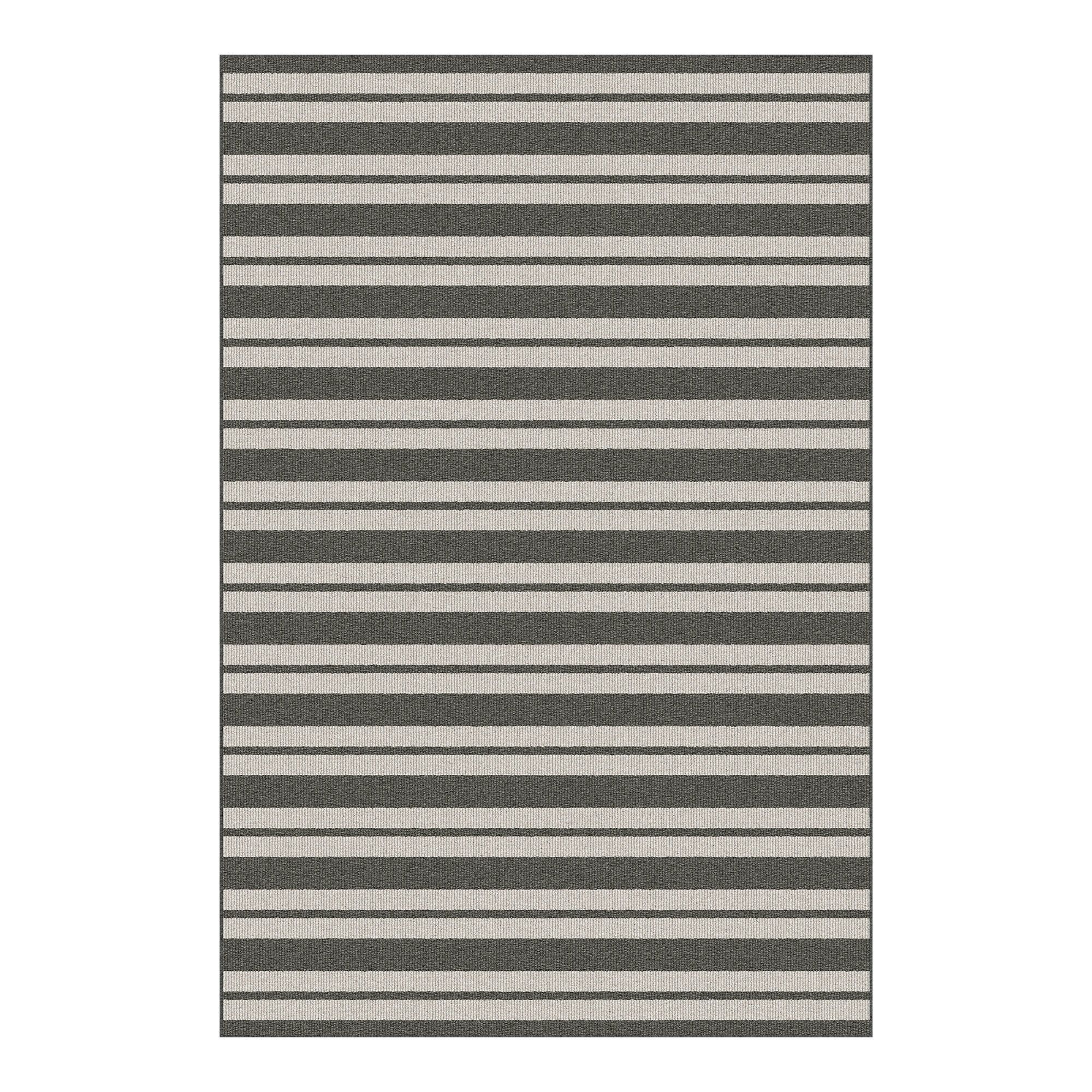 Tapis décoratif Tidal, 48" x 72", gris argile