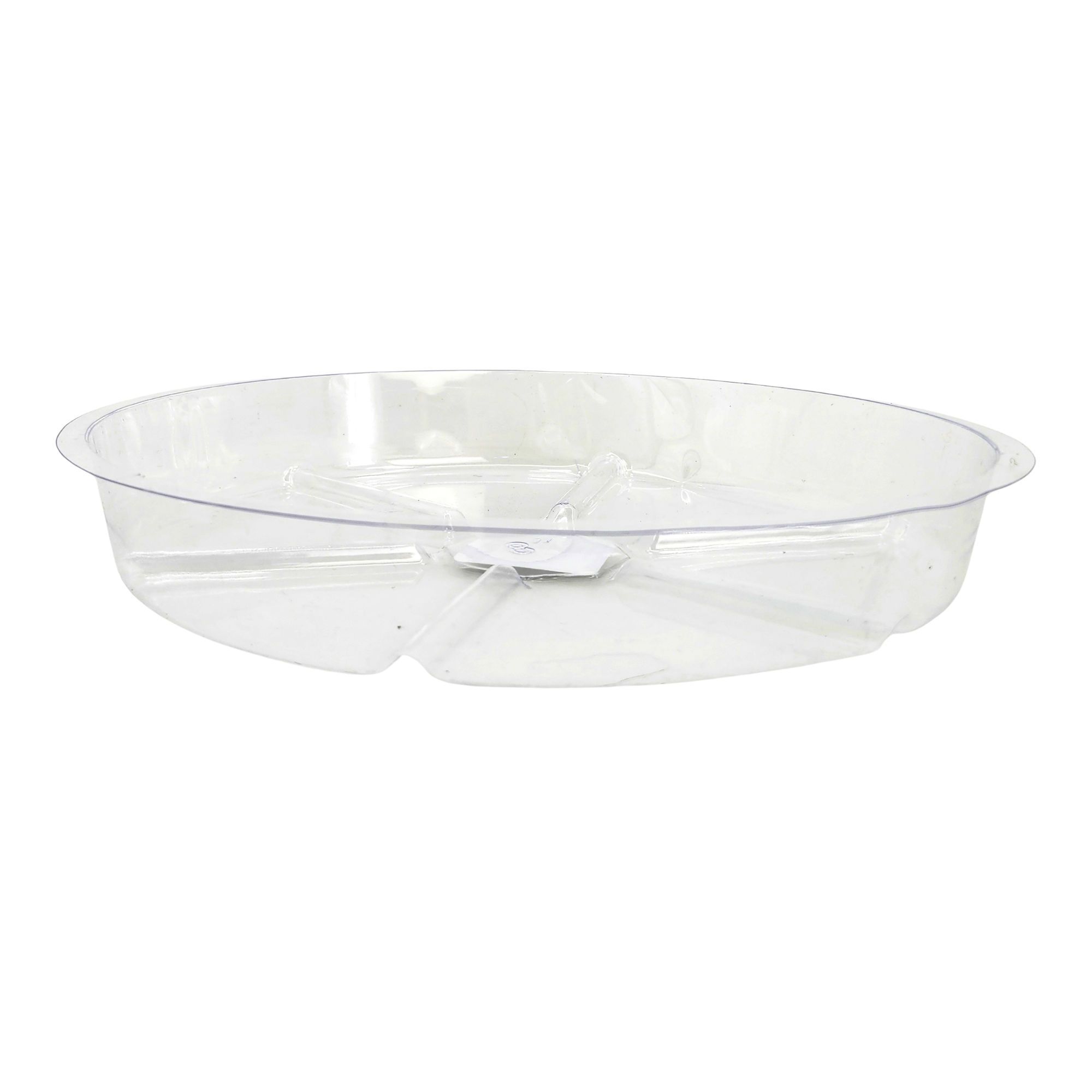 Soucoupe ronde transparent pour pots, 10"