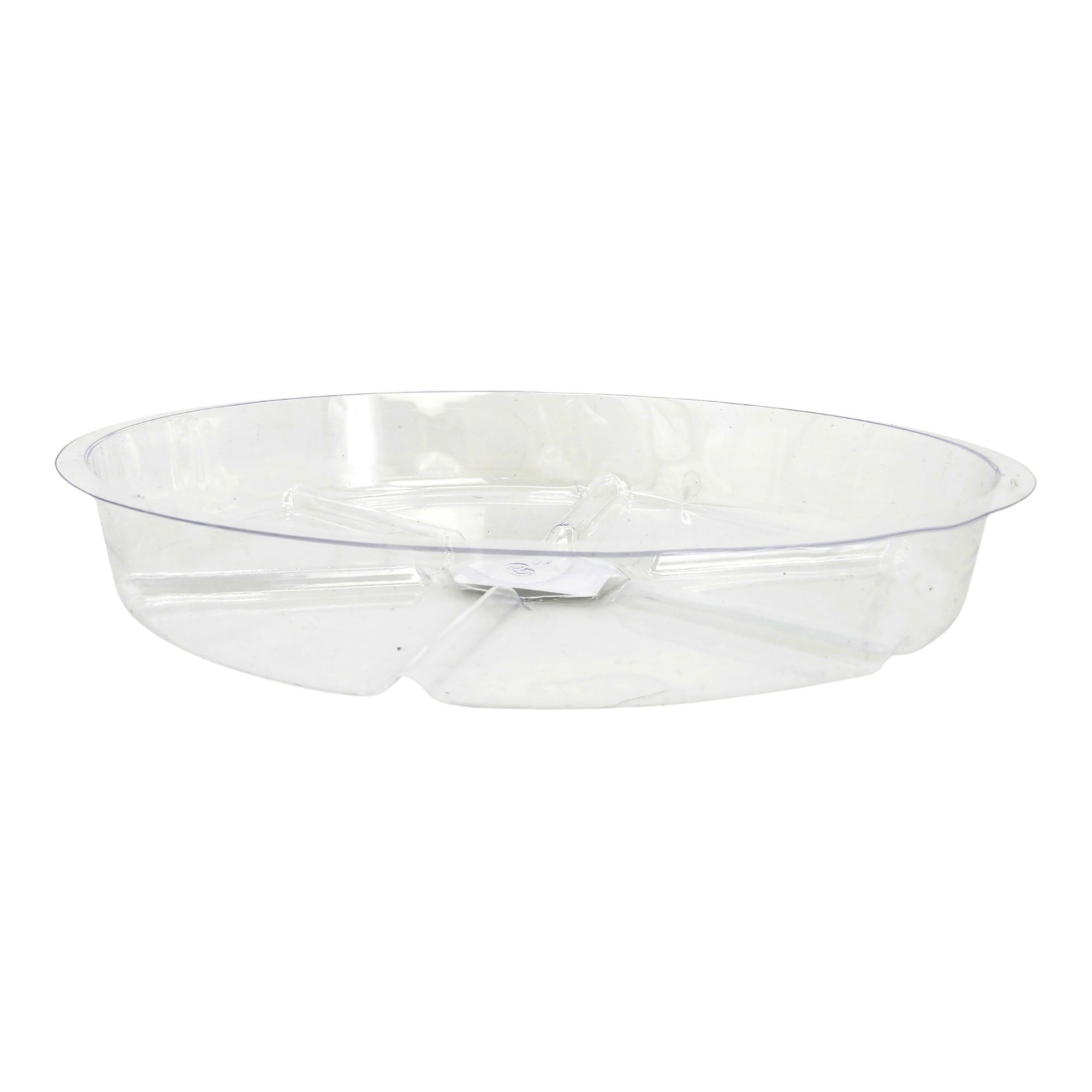 Soucoupe ronde transparent pour pots, 8"