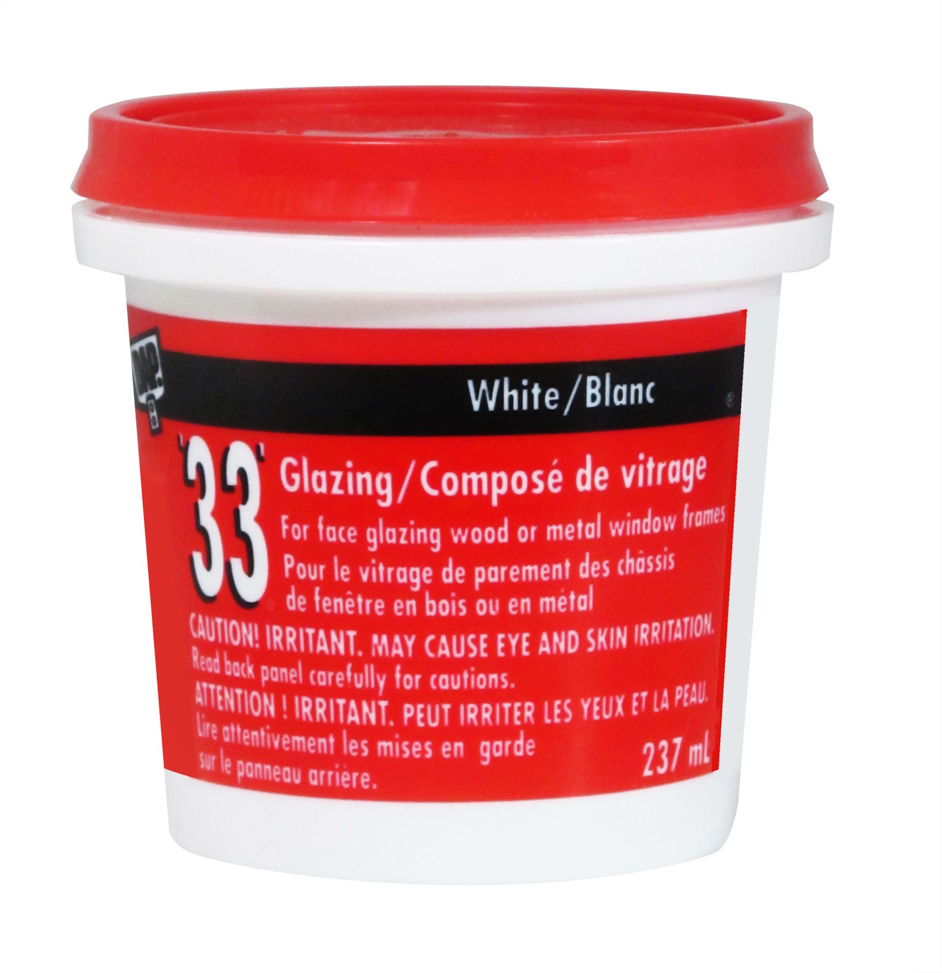 Mastic de vitrier 33, blanc