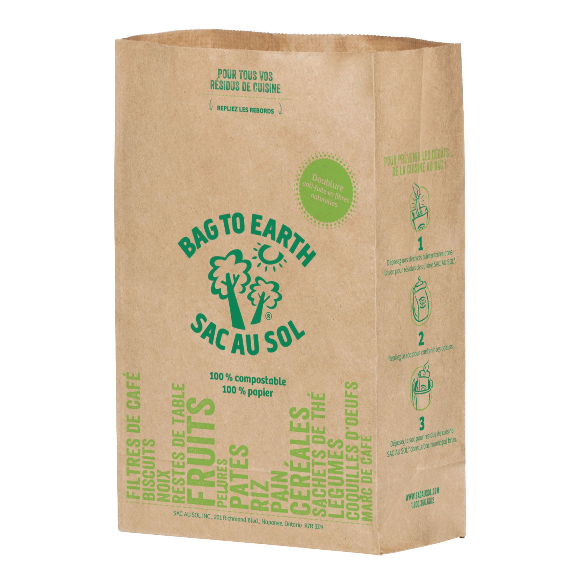 Sac en papier doublé