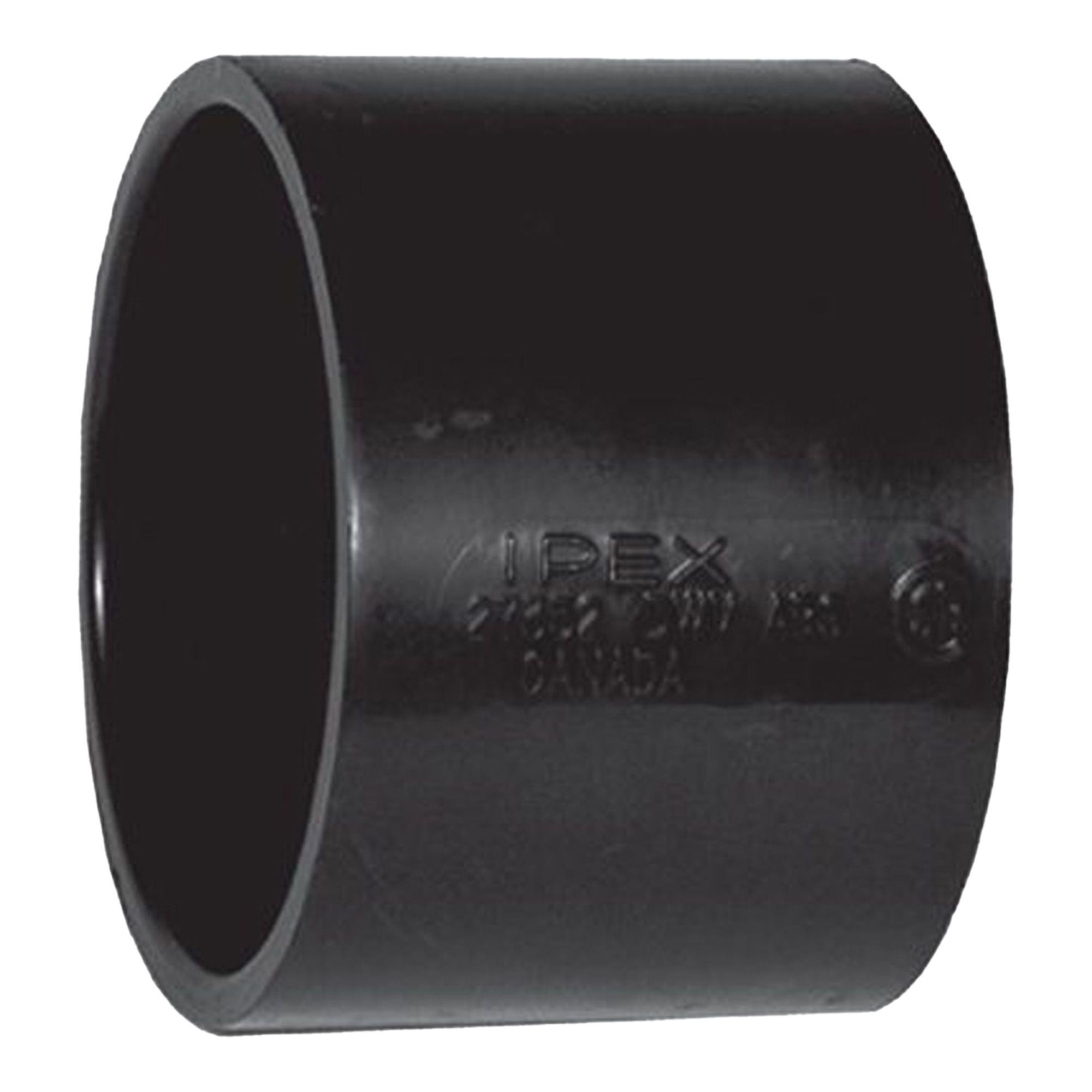 Manchon en ABS DWV, 2", femelle, noir