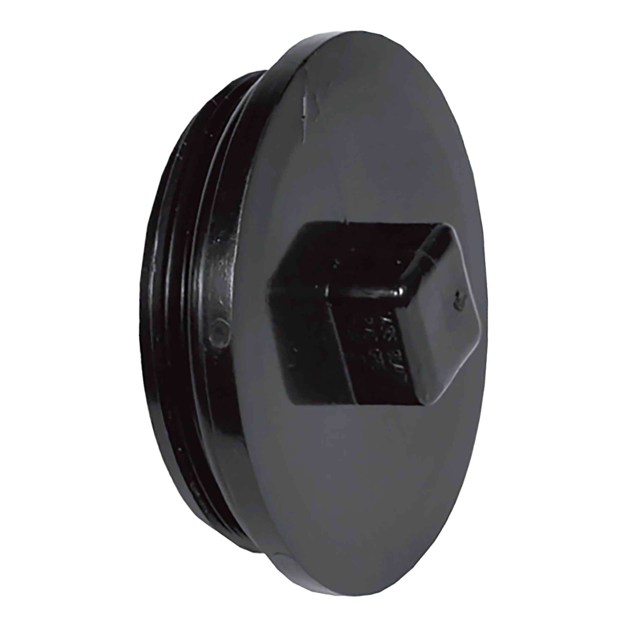 Bouchon de nettoyage en ABS DWV, 2", mâle fileté, noir