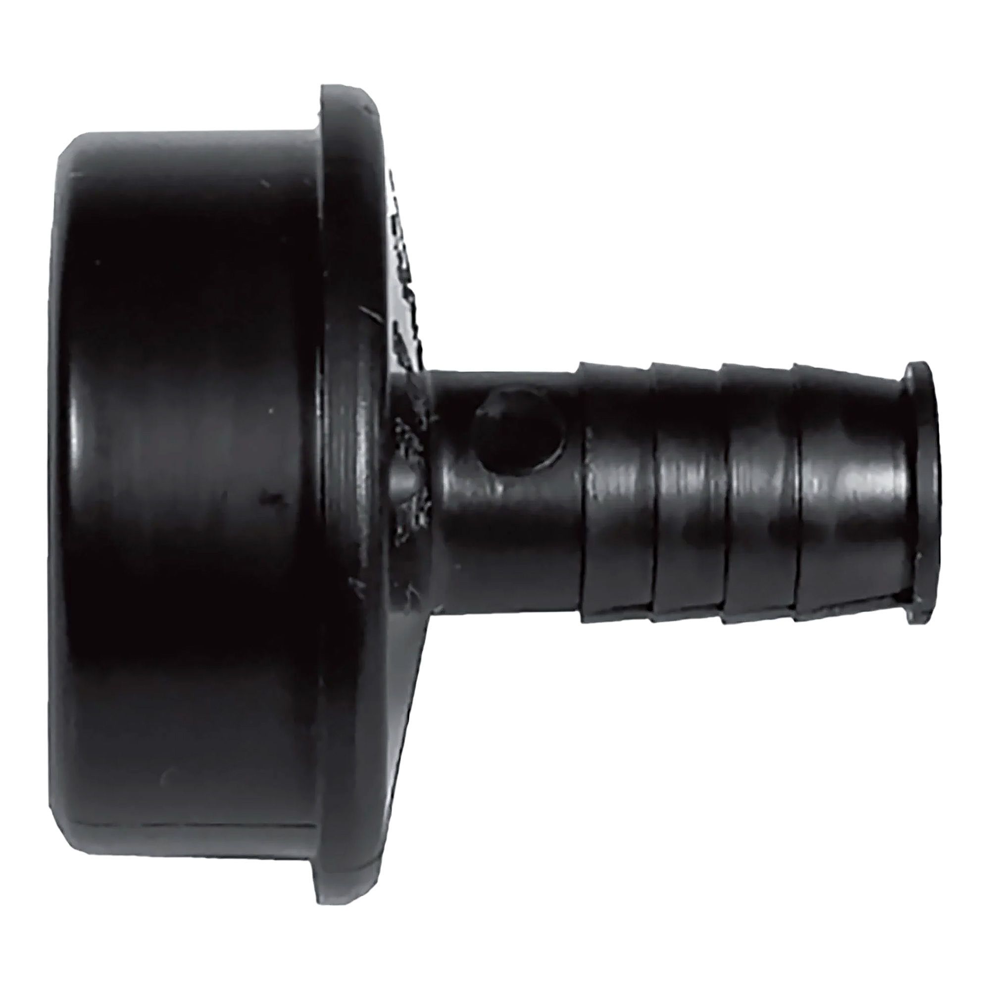 Adaptateur pour lave-vaisselle en ABS DWV, 1 1/2" x 1/2" , mâle x embout annelé, noir