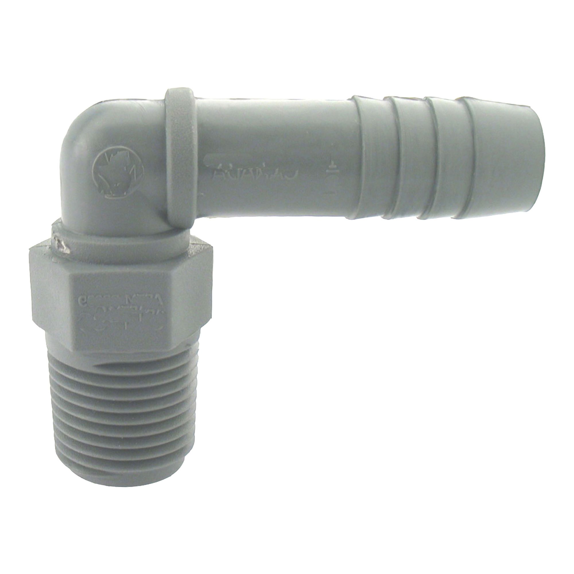 Coude combiné mâle en plastique