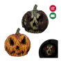 8" Polyfoam and plastic light-up pumpkin (sold individually)