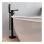 Matte Black Bathtub Faucet – Complete model - Floor Mount Bathtub Filler