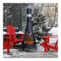 Outdoor Wood Firepit - 24" DIA x 63" H