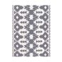 Boho Plastic Outdoor Rug - Grey and White - 5' x 7'