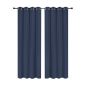Total Blackout Curtain with Metal Grommets 84L - Navy