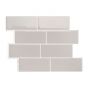 Metro Cassandra Gray 11.56 in. x 8.38 in. Adhesive Wall Tile (2.21 sq. ft./ 4-pack)