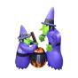 Inflatable of Two Witches Around a Cauldron - 6'
