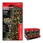 Set of 500 red and green LED lights with 8 functions