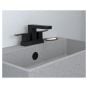 Quadrato Bathroom Sink Faucet -2 Handles - Matte Black - 4" Centerset