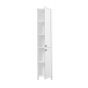 Side Cabinet - Nord - Matte White - 2 Reversible Doors - 15-3/4” x 74-3/4”