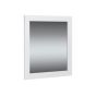 Miroir avec bordures 2 3/4", Nord,  blanc mat, 30” x 28”