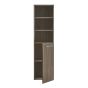 Side Cabinet - Relax - 1 Door/2 Shelves - Brown - Right Opening - 15-3/4” x 59”