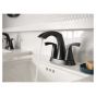 Lindor Bathroom Sink Faucet - 2 Handles - Matte Black - 4" Centerset
