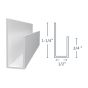 PVC J-Trim for Trusscore Wall&CeilingBoard - White - 1/2" x 10'