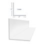 PVC Outside Corner for Trusscore Wall&CeilingBoard Panel - Large - White - 10'