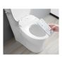 Toilette cuvette allongée et siège de bidet intelligent combinés Volta, monopièce, chasse double, blanc