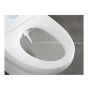 Toilette cuvette allongée et siège de bidet intelligent combinés Volta, monopièce, chasse double, blanc