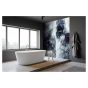 Surface Design Wall Panel – Glossy - Abstract Navy – 38.25" x 96" x 0.17"