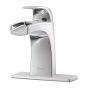 Karci Bathroom Sink Faucet - 1 Lever - Polished Chrome - 4" Centerset